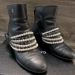 Chanel Calfskin Short Boots